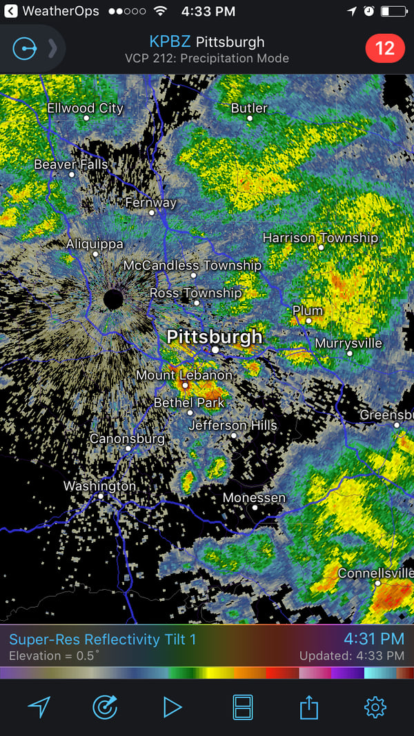RadarScope Screen